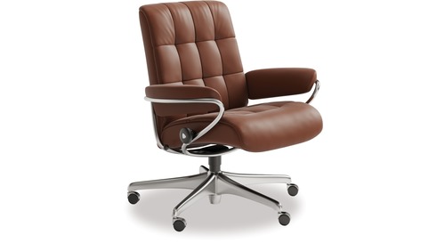 Stressless® London Leather Home Office Chair - Low Back Stressless® London Leather Home Office Chair - Low Back